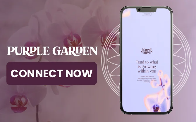 Purple Garden Psychics mobile display