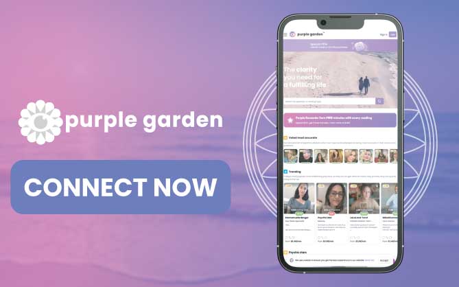 Purple Garden Psychics mobile display